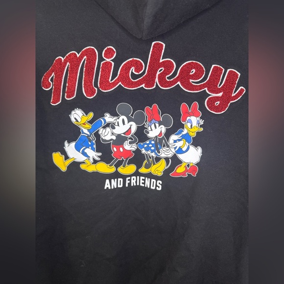 Disney Mickey and Friends Black Hoodie with Mickey Mouse Design - Picture 7 of 7